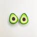 Earrings Avocado Stud Earrings – Titanium or Plastic Posts