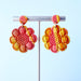 Earrings Bold Clay Flower Earrings – Yellow, Orange & Coral | Emaloe Thingys