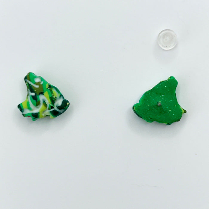 Earrings Camouflage Frog Stud Earrings – Titanium Posts