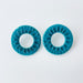 Earrings Circle Cutout Stud Earrings – Handmade Polymer Clay