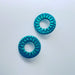 Earrings Circle Cutout Stud Earrings – Handmade Polymer Clay
