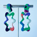Earrings Colorblock Squiggle Earrings