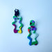 Earrings Colorblock Squiggle Earrings
