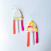 Earrings Colorful Retro Triangle Dangle Earrings