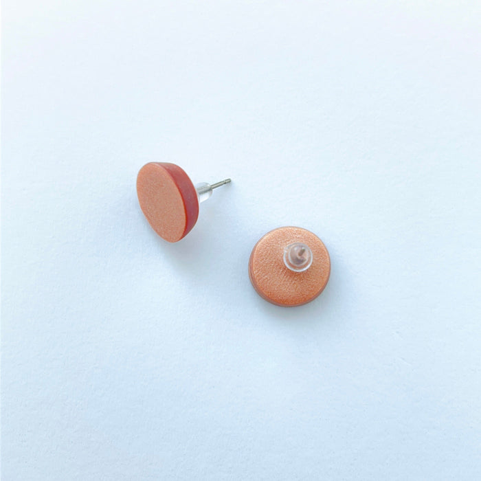 Earrings Copper Circle Stud Earrings