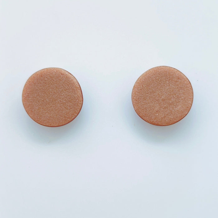 Earrings Copper Circle Stud Earrings