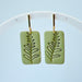 Earrings Fern Imprint Dangle Earrings