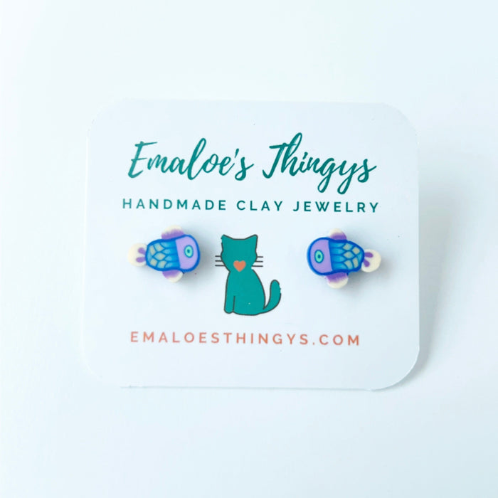 Earrings Fish Stud Earrings