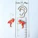 Earrings Flamingo Earrings - Polymer Clay with Gold Bar Hooks