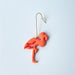 Earrings Flamingo Earrings - Polymer Clay with Gold Bar Hooks