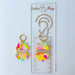 Earrings Floral Fan Dangle Earrings – Handmade Polymer Clay