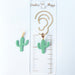 Earrings Gold Organic Posts with Green Cactus Earrings