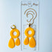 Earrings Golden Drop Hoop Earrings