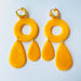 Earrings Golden Drop Hoop Earrings