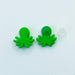 Earrings Titanium Posts Green Octopus Stud Earrings – Titanium Posts | Emaloe’s Thingys