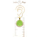 Earrings Green Tree of Life Circle Earrings