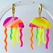 Earrings Neon Jellyfish Earrings – Emaloe’s Thingys | Clay Dangles
