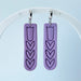 Earrings Lavender Tulip Polymer Clay Earrings