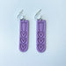 Earrings Lavender Tulip Polymer Clay Earrings