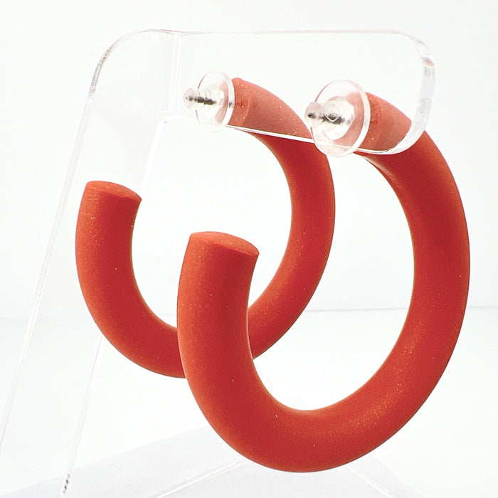 Medium Clay Hoops