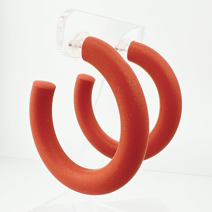 Medium Clay Hoops