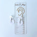 Earrings Modern White Dangle Earrings – Polymer Clay with Titanium Posts