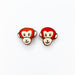 Earrings Monkey Stud Earrings – Titanium or Plastic Posts