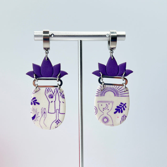 Earrings Mystic Lotus Dangle Earrings