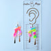 Earrings Neon Blob Drop Earrings – Funky Handmade Polymer Clay Brilliance