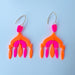 Earrings Neon Chandelier Earrings – Statement Polymer Clay Brilliance