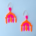 Earrings Neon Chandelier Earrings – Statement Polymer Clay Brilliance