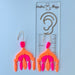 Earrings Neon Chandelier Earrings – Statement Polymer Clay Brilliance