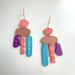 Earrings Coral | Sand | Blue | Purple Own Your Awkward Earrings – Emaloe’s Thingys | Clay Dangle Earrings