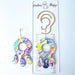 Earrings Paint Palette Drops – Handmade Rainbow Circle Teardrop Earrings