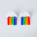 Earrings Rainbow Cloud Dangle Earrings - Polymer Clay & Titanium | Pride