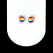 Earrings Rainbow Popsicle Cat Stud Earrings - Titanium or Plastic Posts