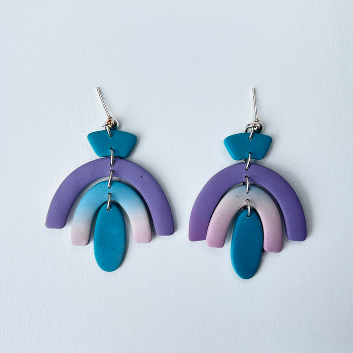 Earrings Retro Rainbow Arch Dangle Earrings | Emaloe's Thingys