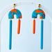 Earrings Retro Sherbet Arch Dangle Earrings