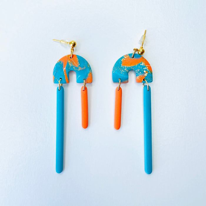 Earrings Retro Sherbet Arch Dangle Earrings