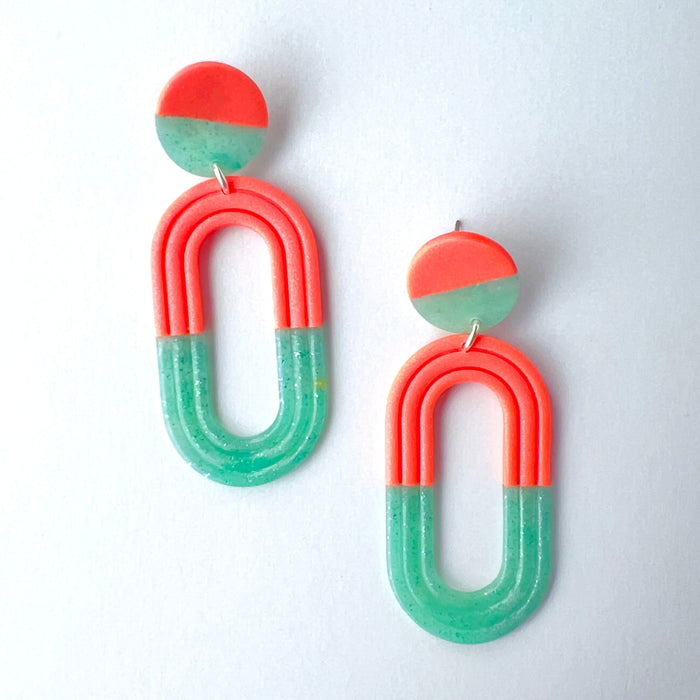 Earrings Retro Sherbet Polymer Clay Earrings