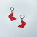 Earrings Scartlet Butterfly Leverback Hoop Earrings