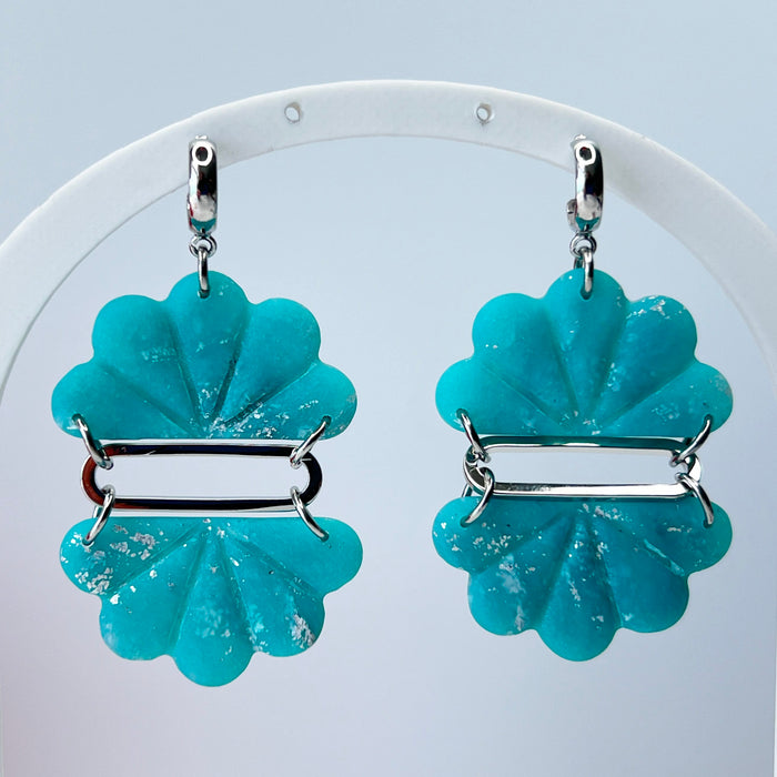 Earrings Seafoam Shell Dangle Earrings