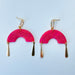 Earrings Shimmering Pink Arch Dangle Earrings