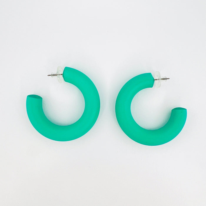 Earrings Small Clay Hoops