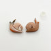 Earrings Snail Stud Earrings – Titanium Posts