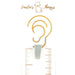 Earrings Grey Triangle Mini Hoops (Huggies)