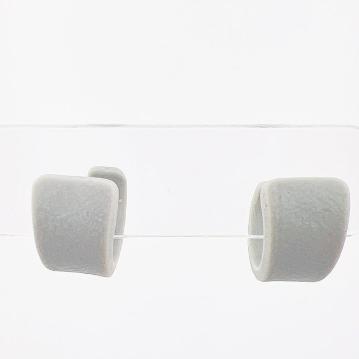 Earrings Grey Triangle Mini Hoops (Huggies)