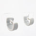 Earrings Grey Triangle Mini Hoops (Huggies)