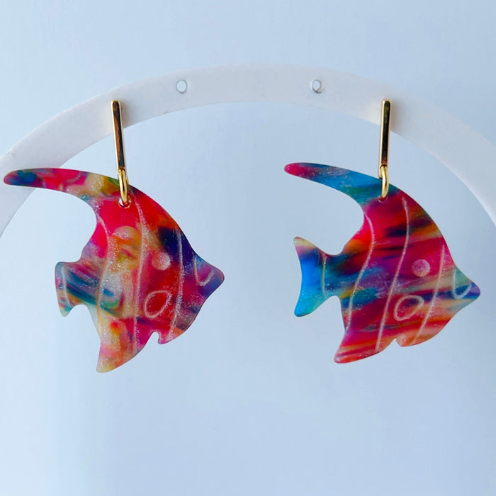 Earrings Tropical Fish Polymer Clay Earrings
