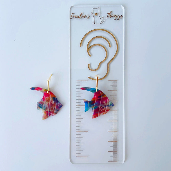 Earrings Tropical Fish Polymer Clay Earrings